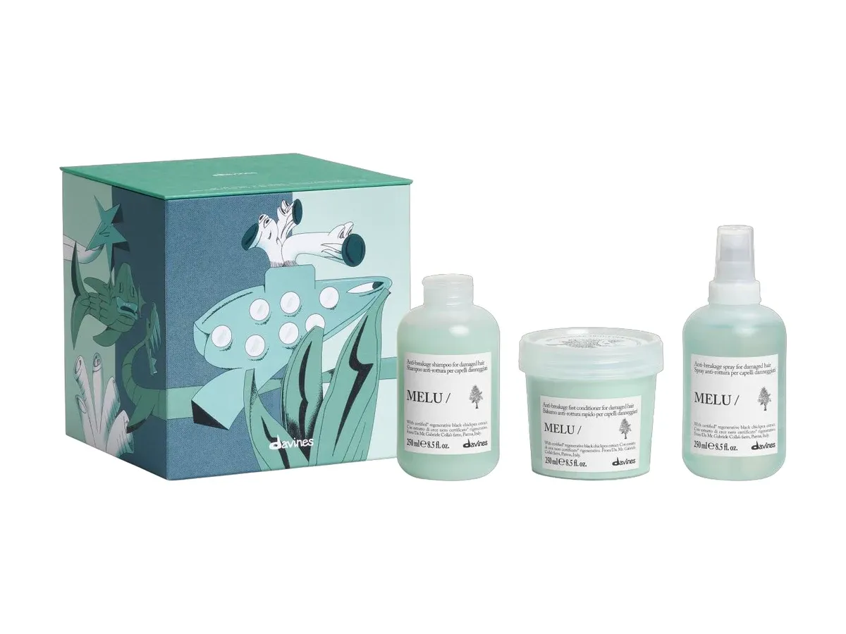 Chercheur de sons sous la mer : Cheveux longs : shampoing, après-shampoing et spray anti-casse MELU