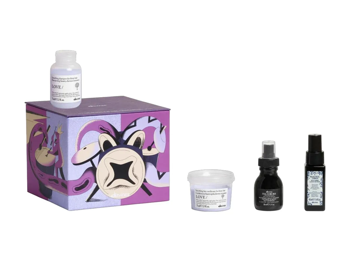 Dispersion rythmique : Tous types de cheveux : shampoing et après-shampoing LOVE lissants, All in One Milk OI et masque Beautiful Things